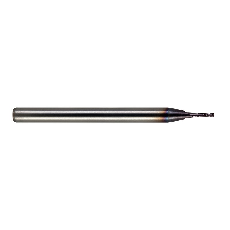 Picture of 0.5 MM 2 FLUTE END MILL 3MM SHANK TiAlN COATED